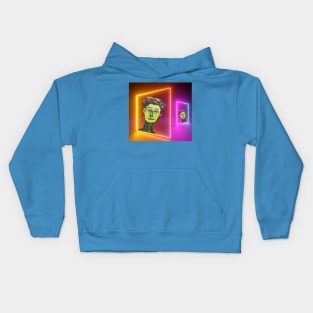 Neon Square Peg Kids Hoodie